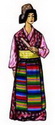 Тибетцы — Традиционный женский костюм.