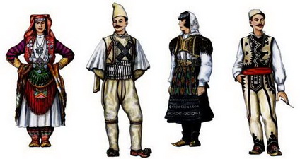 Албанцы. Традиционная одежда.