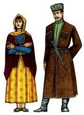 Азербайджанцы. Традиционная одежда.