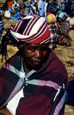 Банту. Женщина-горожанка суто из Масеру. Лесото.