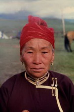 Монголы. Женщина-монголка.