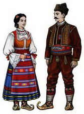 Сербы. Традиционный костюм.