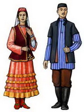 Татары. Традиционная одежда.