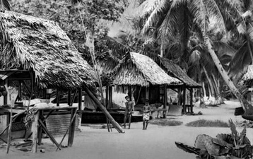 Тувалу. Поселение. Атолл Фунафути.